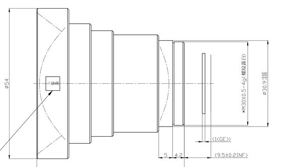 FWD-14 14mm F1.0 1280×1024@12μm LWIR モーター化されたズームレンズ 熱画像用カルコゲン化物シリーズ